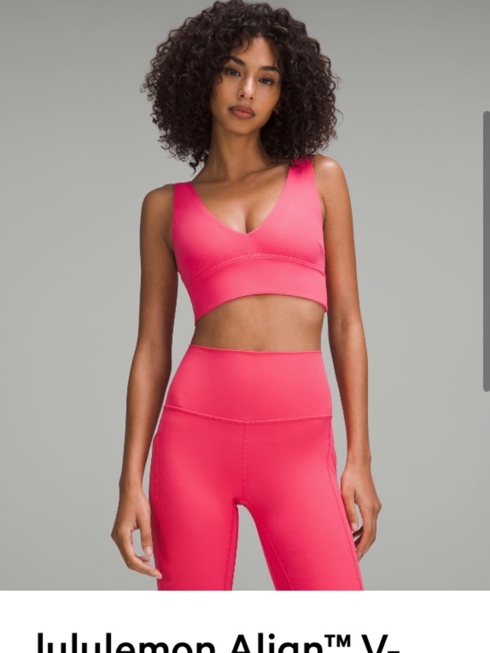 Lululemon Align Hot Pink Sports Bra